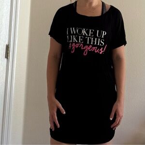 VENUS I Woke Up Like This #gorgeous  Graphic Short Sleeve Sleep Shirt
